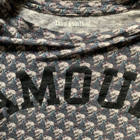 Zadig & Voltaire Amour Skull Tee - Picture 3 of 5